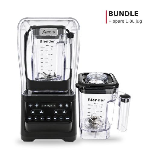 AEGIS Q-2218 blender bundle with spare 1.8L jug