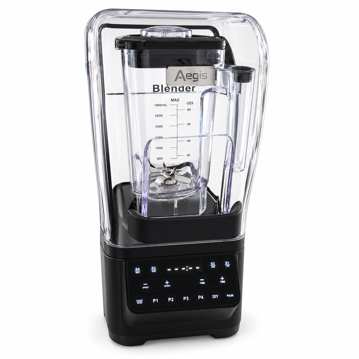 AEGIS Q-2218 commercial blender - three-quarter view